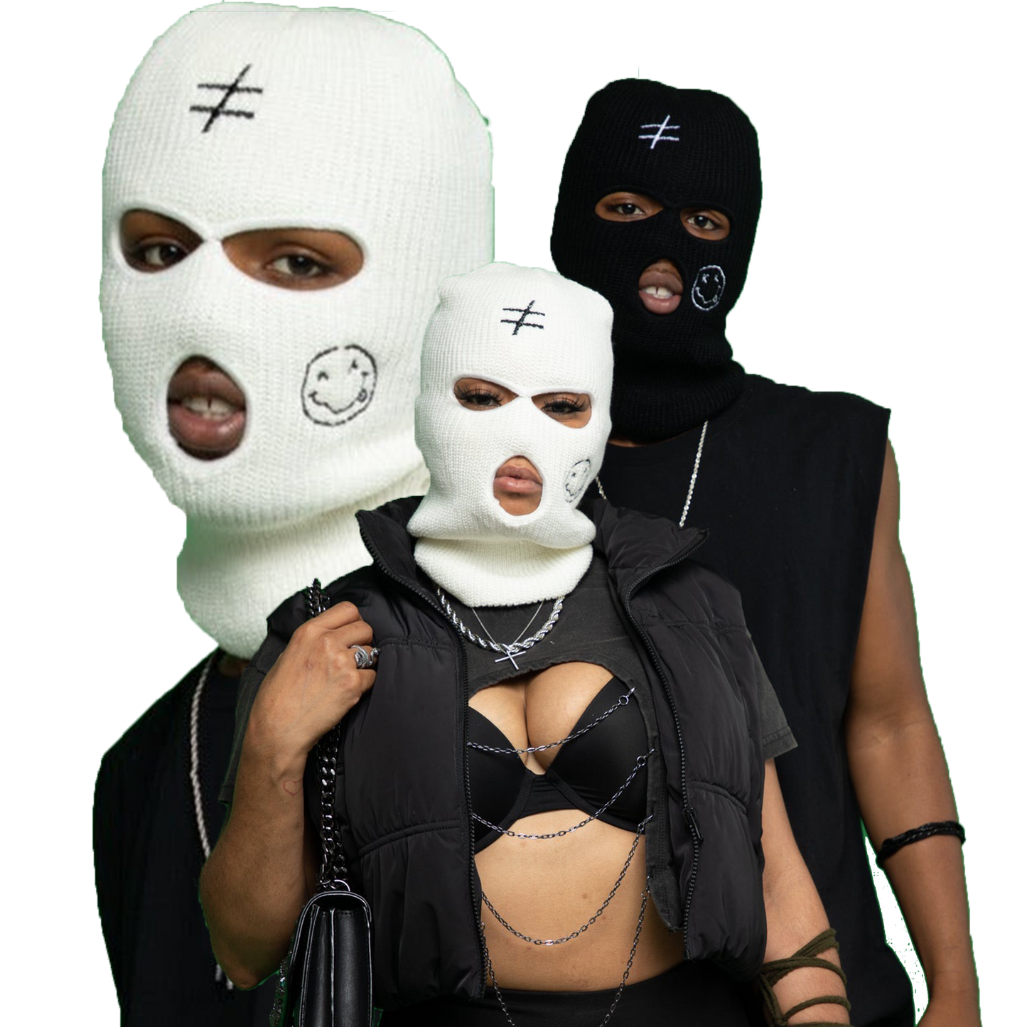 3 Hole Smiley Ski Mask