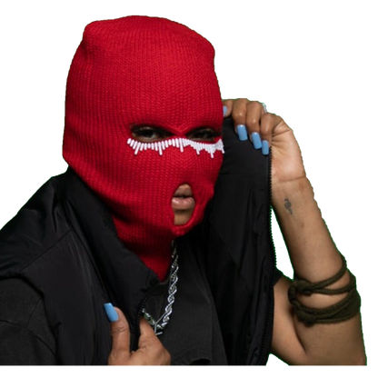 3 Hole Eye Bedazzled Ski Mask