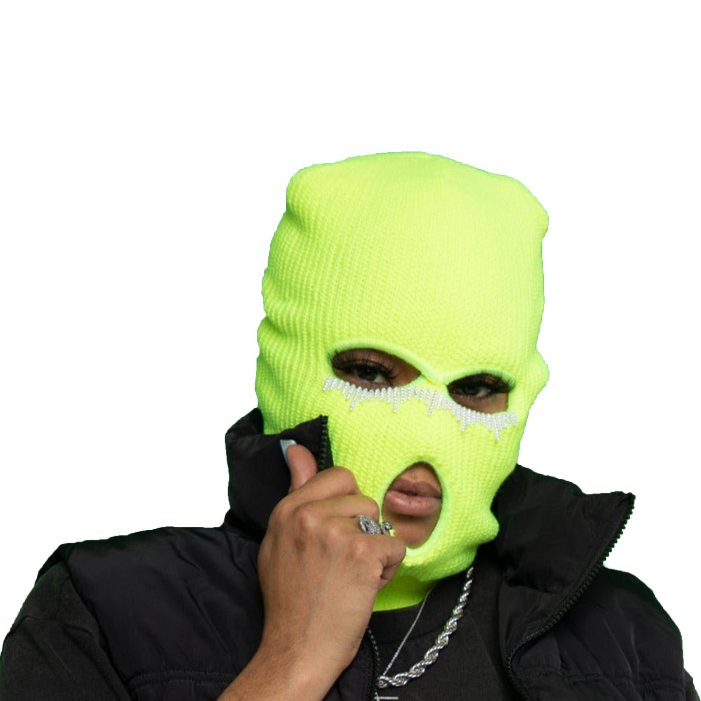 3 Hole Eye Bedazzled Ski Mask