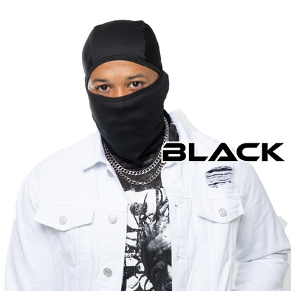 Black Finish 2 Piece Ski Mask