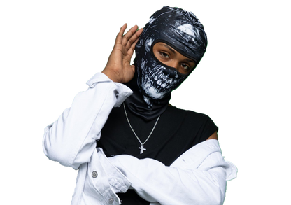 Skull Full Faded Ski Mask