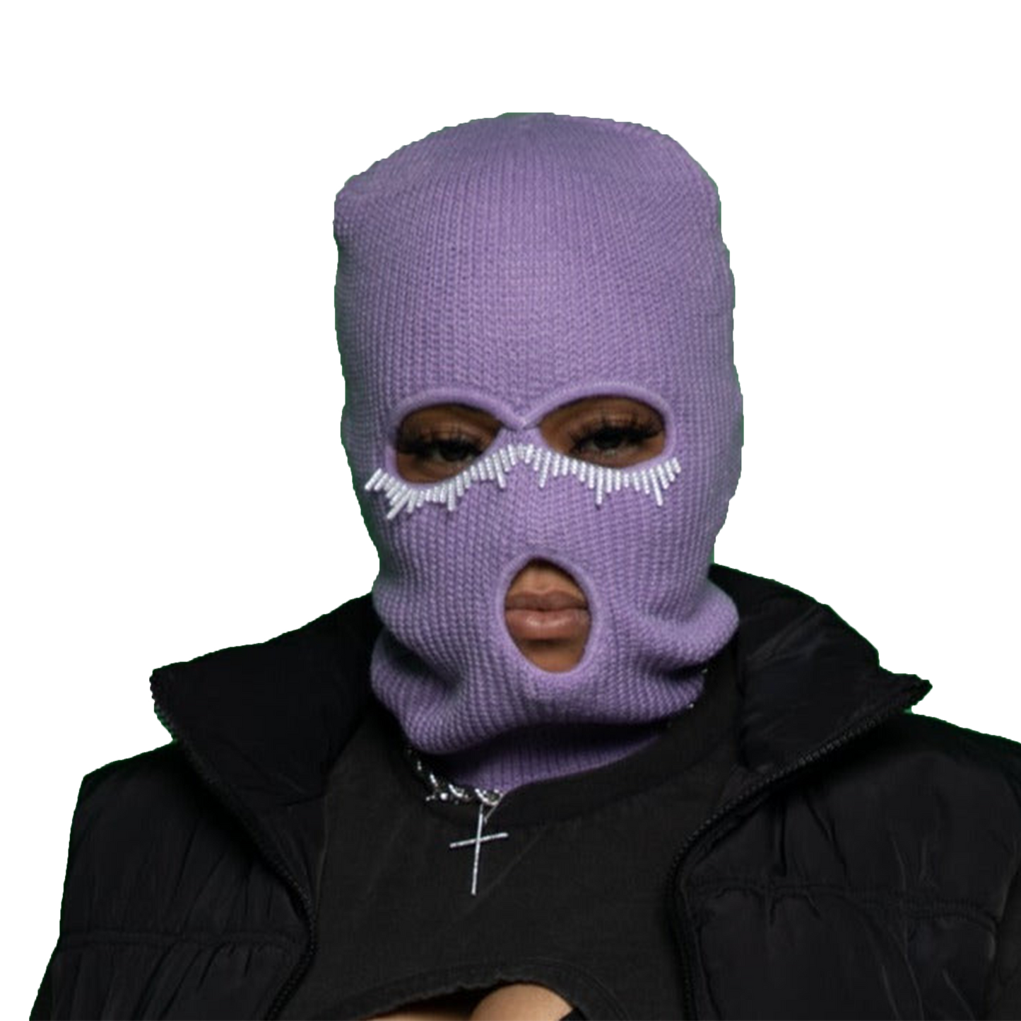 3 Hole Eye Bedazzled Ski Mask