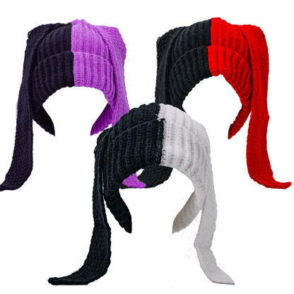 Two Tone Bunny Ears Beanie