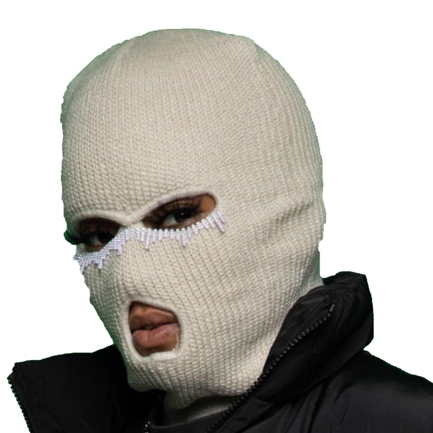 3 Hole Eye Bedazzled Ski Mask