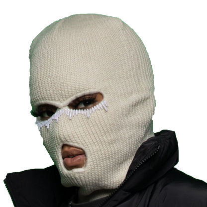 3 Hole Eye Bedazzled Ski Mask