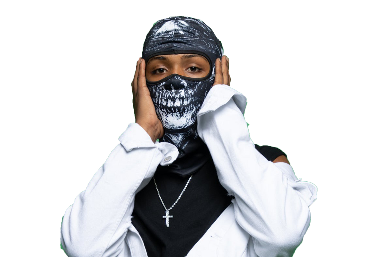 Skull Full Faded Ski Mask