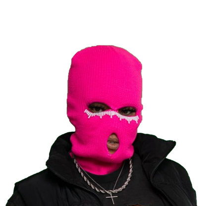 3 Hole Eye Bedazzled Ski Mask